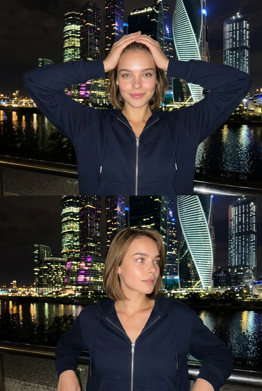 Сделать ИИ-фото по ночной Москве