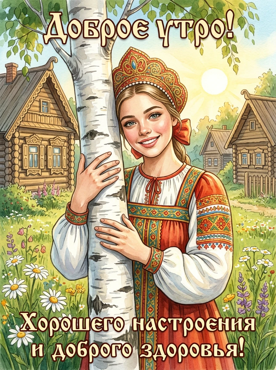 Сделать ИИ-фото открытку с добрым утром